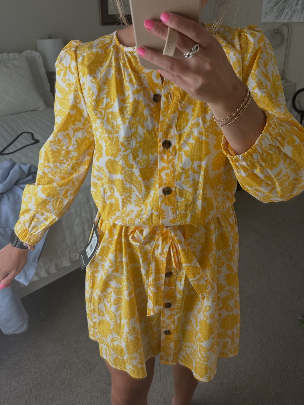 Yellow floral dress from target